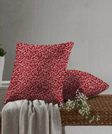 100% Cotton Half Panama Printed Fabric / Canvas printed Fabric / Red Botanical Digital Print Fabric - G.k Fashion Fabrics