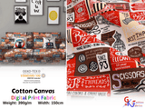 100% Cotton Half Panama Printed Fabric / Canvas printed Fabric / Sewing Tool Digital Print Fabric - G.k Fashion Fabrics