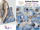 100% Cotton Half Panama Printed Fabric / Canvas printed Fabric / Shape Buttons Digital Print Fabric - G.k Fashion Fabrics