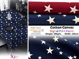100% Cotton Half Panama Printed Fabric / Canvas printed Fabric / Stars Digital Print Fabric - G.k Fashion Fabrics