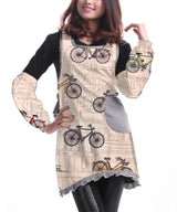 100% Cotton Half Panama Printed Fabric / Canvas printed Fabric / Vintage Bicycle Digital Print Fabric - G.k Fashion Fabrics