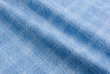 100% Cotton Washed Denim Plaid Jacquard Fabric - G.k Fashion Fabrics denim
