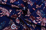 100% Viscose Poplin - Berries Bloom Floral Print Fabric - 61028 - G.k Fashion Fabrics viscose
