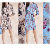 100% Viscose Poplin - Berries Bloom Floral Print Fabric - 61028 - G.k Fashion Fabrics viscose