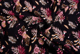 100% Viscose Poplin - Berries Bloom Floral Print Fabric - 61028 - G.k Fashion Fabrics viscose