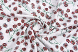 100% Viscose Poplin - Daisy Floral Print Fabric - 61046 - G.k Fashion Fabrics viscose