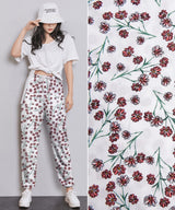 100% Viscose Poplin - Daisy Floral Print Fabric - 61046 - G.k Fashion Fabrics viscose