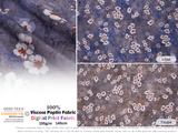 100 % Viscose Poplin Digital Print Fabric - 1003 - G.k Fashion Fabrics viscose