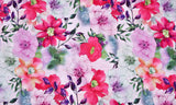 100 % Viscose Poplin Digital Print Fabric - 1060 - G.k Fashion Fabrics Rose Pink - 3 / Price per Half Yard viscose
