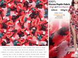 100 % Viscose Poplin Digital Print Fabric - 1069 - G.k Fashion Fabrics viscose