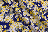 100 % Viscose Poplin Digital Print Fabric - 1121 - G.k Fashion Fabrics Royal - 3 / Price per Half Yard viscose
