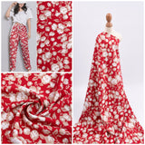 100% Viscose Poplin -Fields Of Daisies Print Fabric - 61017 - G.k Fashion Fabrics viscose