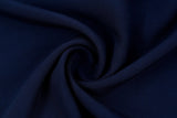 100% Viscose Poplin solid Fabric - G.k Fashion Fabrics Navy-8 / Price per Half Yard viscose