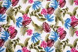 100% Viscose Poplin - Tropical Garden Floral Print Fabric - 61047 - G.k Fashion Fabrics viscose