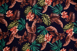 100% Viscose Poplin - Tropical Garden Floral Print Fabric - 61047 - G.k Fashion Fabrics viscose