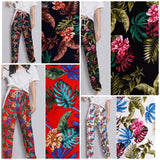 100% Viscose Poplin - Tropical Garden Floral Print Fabric - 61047 - G.k Fashion Fabrics viscose
