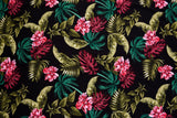 100% Viscose Poplin - Tropical Garden Floral Print Fabric - 61047 - G.k Fashion Fabrics viscose