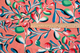 100% Viscose Poplin - Tropical Leaves Print Fabric - 61007 - G.k Fashion Fabrics viscose