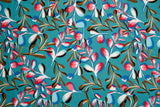 100% Viscose Poplin - Tropical Leaves Print Fabric - 61007 - G.k Fashion Fabrics viscose