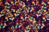 100% Viscose Poplin - Tropical Leaves Print Fabric - 61007 - G.k Fashion Fabrics viscose