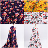 100% Viscose Poplin - Vintage Floral Print Fabric - 61005 - G.k Fashion Fabrics viscose