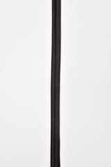 12mm Satin Piping Lip Cord Edge Trim - 3mm Width - G.k Fashion Fabrics Black