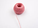 2mm Jute Hemp String Cord (25 meters roll) Natural Jute String Natural Fiber - G.k Fashion Fabrics Pink