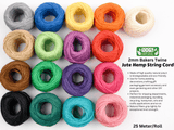 2mm Jute Hemp String Cord (25 meters roll) Natural Jute String Natural Fiber - G.k Fashion Fabrics