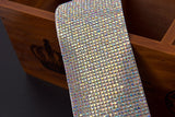2mm Rhinestone Self Adhesive Sheet - G.k Fashion Fabrics Crystal AB / 5cm x 6cm