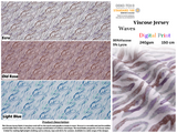 Waves - Viscose Spandex Jersey Fabric - 5092