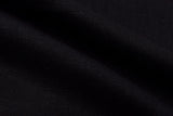 7oz Enzyme washed linen Fabric GK-6523 - G.k Fashion Fabrics Black / Price per Half Yard fabric