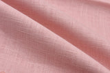 7oz Enzyme washed linen Fabric GK-6523 - G.k Fashion Fabrics Rose / Price per Half Yard fabric