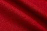 7oz Enzyme washed linen Fabric GK-6523 - G.k Fashion Fabrics Dark Red / Price per Half Yard fabric