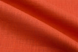 7oz Enzyme washed linen Fabric GK-6523 - G.k Fashion Fabrics Rust / Price per Half Yard fabric