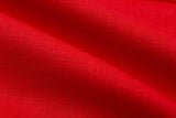 7oz Enzyme washed linen Fabric GK-6523 - G.k Fashion Fabrics Red / Price per Half Yard fabric