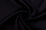 7oz matte Bridal Crepe Satin Fabric - G.k Fashion Fabrics Black - 2 / Price Per Half Yard satin