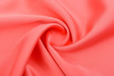 7oz matte Bridal Crepe Satin Fabric - G.k Fashion Fabrics Coral / Price Per Half Yard satin