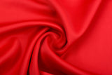 7oz matte Bridal Crepe Satin Fabric - G.k Fashion Fabrics Red - 6 / Price Per Half Yard satin