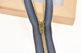 One - Way Close-End Denim Zippers - G.k Fashion Fabrics Zippers