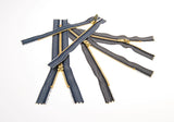 One - Way Close-End Denim Zippers - G.k Fashion Fabrics Zippers