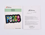 Peace Embroidery Iron on Patch - G.k Fashion Fabrics