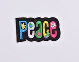 Peace Embroidery Iron on Patch - G.k Fashion Fabrics