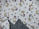 Alpine Fleece Colorful Unicorn Print Fabric - G.k Fashion Fabrics fabric