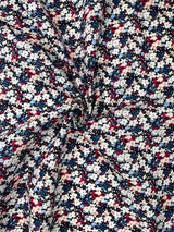 Summer daisies - Washed 100% Cotton Poplin Reactive Print - 9186 - G.k Fashion Fabrics cotton poplin