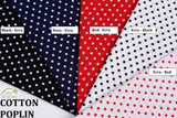 Vintage Dots Print - Washed 100% Cotton Poplin - 3106 - G.k Fashion Fabrics cotton poplin