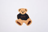 Teddy Bear Patch (2 Pieces Pack) Iron on , Sew on, Embroidered patches. - GK- 50 - G.k Fashion Fabrics