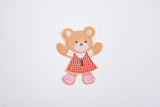 Teddy Bear Patch (2 Pieces Pack) Iron on , Sew on, Embroidered patches. - G.k Fashion Fabrics