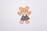 Teddy Bear Patch (2 Pieces Pack) Iron on , Sew on, Embroidered patches. - G.k Fashion Fabrics