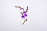 Cherry Blossom Patch (2 Pieces Pack) Iron on , Sew on, Embroidered patches. - G.k Fashion Fabrics