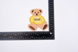 Teddy Bear Patch (2 Pieces Pack) Iron on , Sew on, Embroidered patches. - GK- 50 - G.k Fashion Fabrics